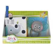 Wholesale - BABY ELEPHANT BOOK & TEETHER GIFT SET C/P 6, UPC: 681131402682